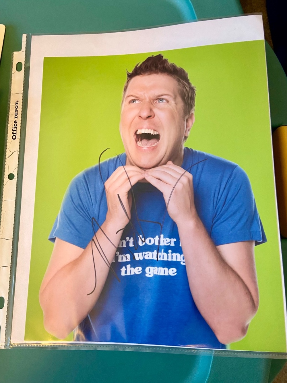 Nick swardson autograph hand signed cos Reno 911 - Picture 2 of 5